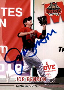 Joe Benson Minor League On-Card Autograph Minnesota Twins