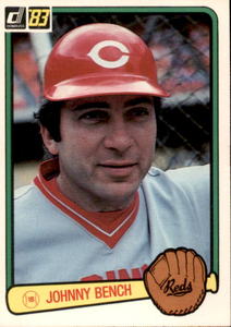 1983 Donruss - Johnny Bench #500 MLB Legend Hall of Fame
