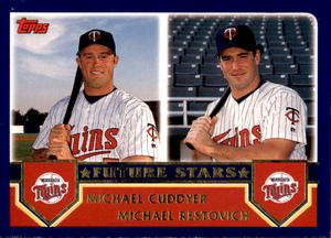 2002 Topps Michael Cuddyer and Michael Restovich Rookie Card