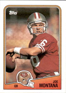 1988 Topps - Joe Montana #38 San Francisco 49ers Legend NFL Hall of Fame