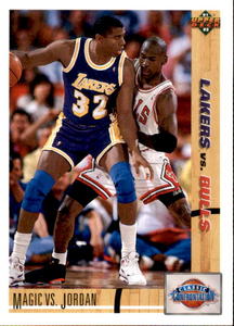 1991 Upper Deck Magic Johnson Vs. Michael Jordan Card
