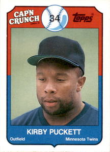 1989 Topps Capn Crunch - Kirby Puckett #20
