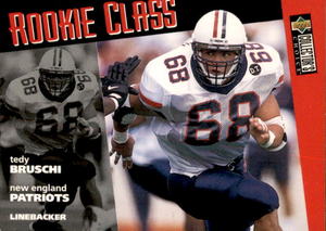 1996 Upper Deck Collectors Choice - Rookie Class Tedy Bruschi #37 (RC)