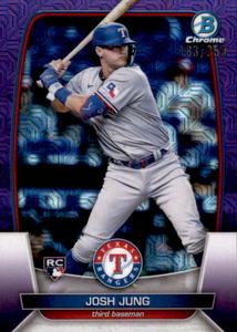 2023 Bowman Chrome Josh Jung Rookie Card Colored Parallel Serial #d 250