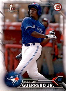 2016 1st Bowman Vladimir Guerrero Jr. Rookie Card (MLB LEGEND IN THE MAKING)