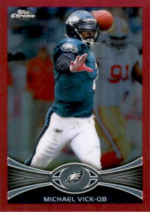 2012 Topps Chrome - Michael Vick #120 Orange Refractor