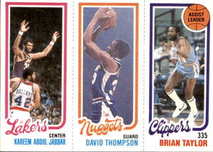 1980 Topps Kareem Abdul-Jabbar and Others Assist Leaders
