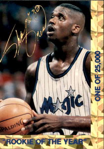 Shaquille ONeal Rookie Card #d to 25,000 Gold Signature Version