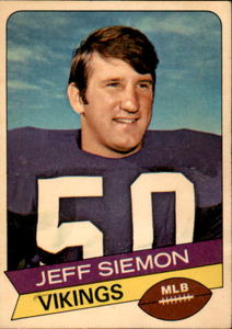 1976 Topps Jeff Siemon Vikings Vintage Card