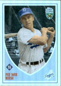 2002 Topps Super Teams - Pee Wee Reese #18 Card Serial #d 1955