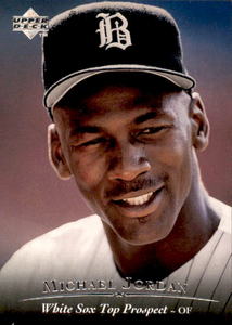 1995 Upper Deck Michael Jordan Baseball Card Prospect Rookie