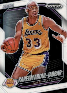 2024-25 Panini Prizm Black - Legends Kareem Abdul-Jabbar, Kareem Abdul-Jabbar #270 White Prizm 175