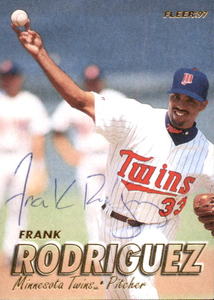 1997 Fleer Frank Francisco Rodriguez On-Card Autograph