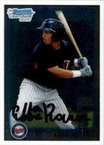 2010 1st Bowman Eddie Rosario Rookie Card Minnesota Twins