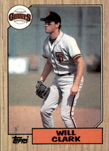 1987 Topps - Will Clark #420 (RC) Rookie Card