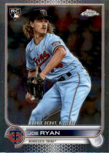 2022 Topps Chrome Joe Ryan Rookie Card Color Parallel