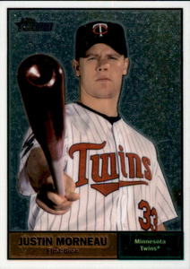 2010 Topps Justin Morneau Chrome Card Serial #d 1961 Retro Style from 1961