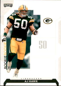 2006 Playoff NFL Playoffs - Rookie A.J. Hawk #82 (RC) Rookie Card