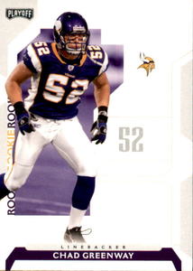 2006 Playoff NFL Playoffs - Rookie Chad Greenway #138 (RC) Rookie Card