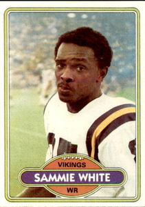 1980 Topps - Sammy White #42 Minnesota Vikings Vintage Card