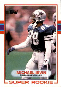 1989 Topps - Michael Irvin #383 Super Rookie Card