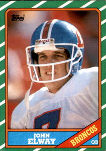 1986 Topps - #112 John Elway Early Career Card NFL Legend