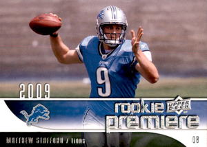 2009 Upper Deck Rookie Premiere - Matthew Stafford #19 (RC) Rookie