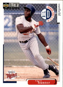 1998 Upper Deck Collectors Choice Torii Hunter #158 Rookie Card