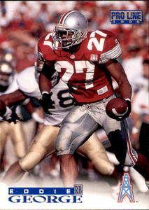 1996 Eddie George Base #347 1996 Pro Line Rookie Card
