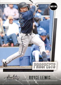 2021 Panini Absolute - Prospects Royce Lewis #P-5 Green (RC) Rookie Card