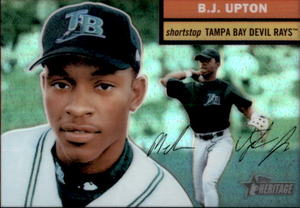Topps Heritage BJ Upton Rookie Card Serial #d 56