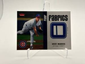 2006 Fleer Greg Maddux Jersey Card Fleer Fabrics