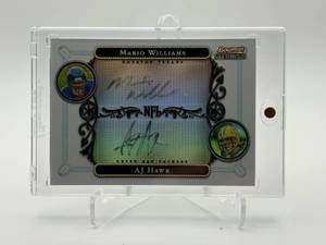 2006 Bowman Sterling Mario Williams and AJ Hawk Autograph Rookie Card