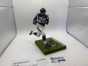 Adrian Peterson Autographed Player Figurine, Comes With Certificate of Authenticity for the Autograph, Figurine is in Great Shape, "All Day" Inscription in the Autograph Minnesota Vikings Legendary Running Back