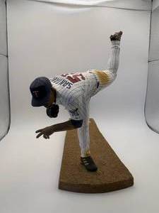 Johan Santana Minnesota Twins Figurine With Base, This is a Unique Piece of Twins Memorabilia