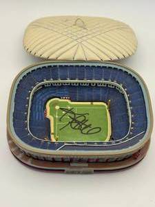 Metrodome Figurine Autographed by Minnesota Twins Legend Kent Hrbek, Clean Autograph