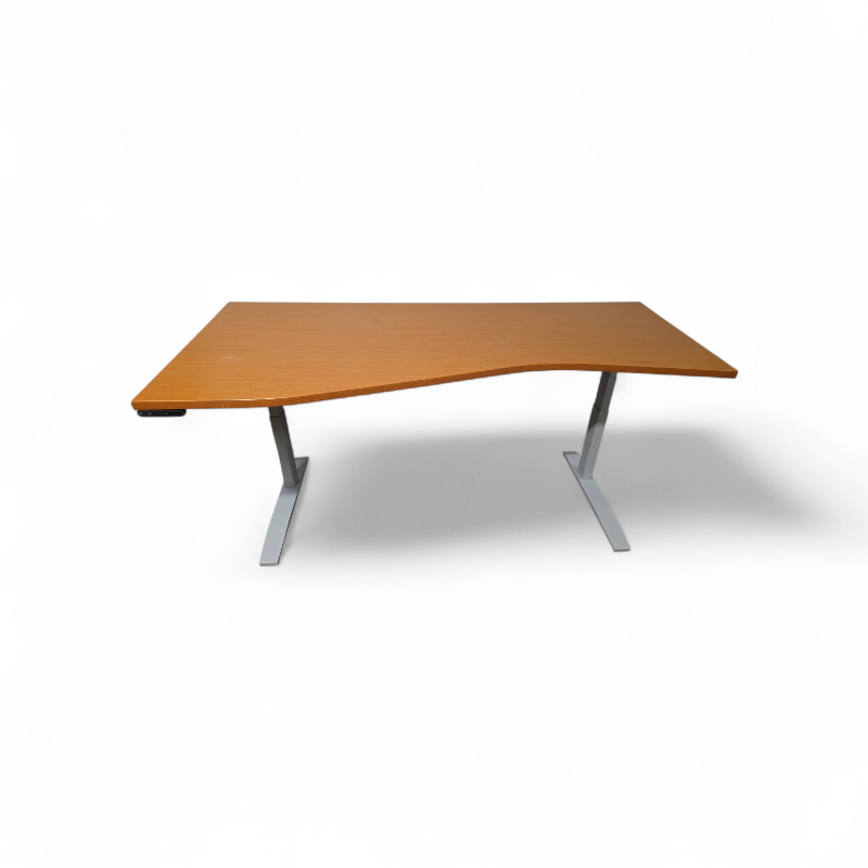 lot 63 image: Power Sit Stand Adjustable Height Desk with Memory Settings Retails new for $1977