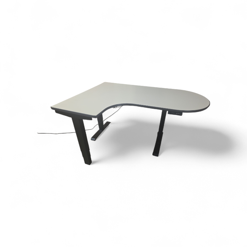 lot 66 image: Herman Miller Peninsula Top Power Desk with  Memory Settings retails new for $2177