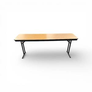 lot 39 image: Lot of 5 Portable Folding Tables 72x24x29