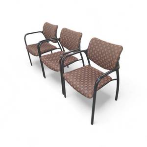 lot 129 image: Lot of 3 Herman Miller Aside Stacking Chairs