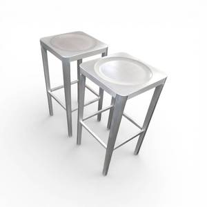 lot 49 image: 2  Metal Stools Retails new for $299
