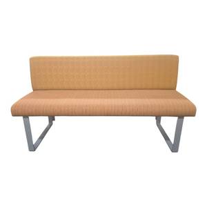 lot 53 image: ERB International Bench Seating Gold  Retails new for $1200
