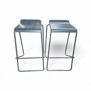 lot 72 image: 2 Blu Dot Stools retails for $595 each stool