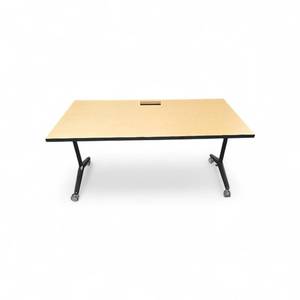 lot 190 image: Portable Folding Table on Wheels 60x30x29
