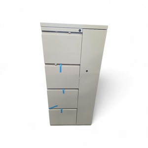 lot 203 image: Brand New Herman Miller Filing Cabinet  Wardrobe Combo Retails for $799