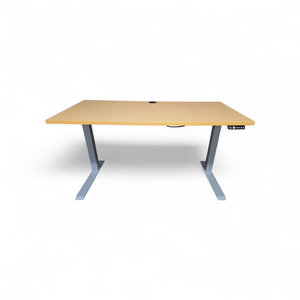 lot 242 image: Power Sit Stand Adjustable Height Desk with Memory Settings Retails New for $1900