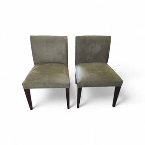 Marie Side Chair from Room & Board, featuring tapered wood legs and greige upholstery