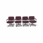Set of 4 Vintage Steelcase Model 451 designed by Charles Pollock Sets of 4 are selling for $2000