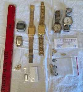 lot 60 image: Vintage Watches Assortment - Pulsar, Casio, Seiko & Spare Parts