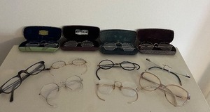 lot 72 image: Vintage Eyeglasses Collection with Doctor-Label Cases